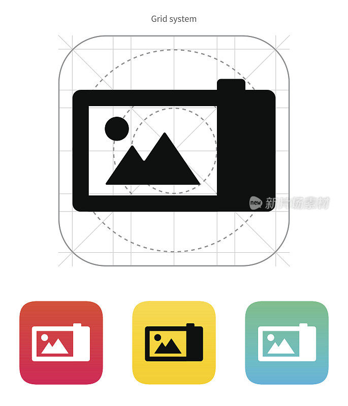 Digital camera icon.
